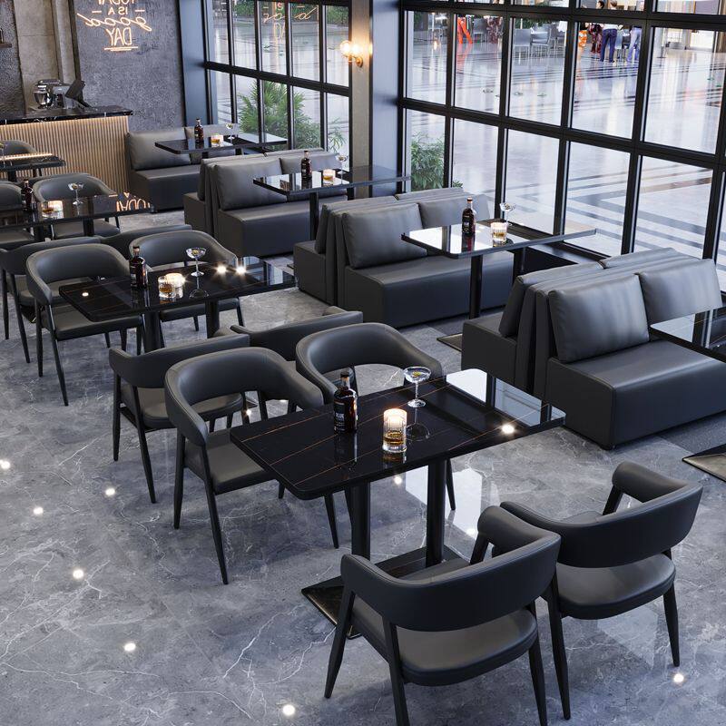 定制酒吧桌椅组合清吧烧烤店餐厅音乐酒馆复古工业风商用卡座沙发