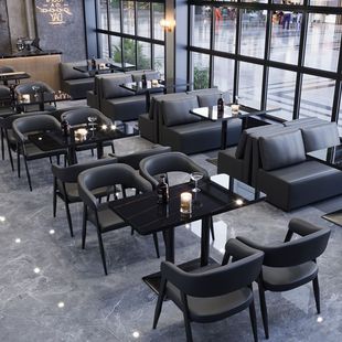 定制酒吧桌椅组合清吧烧烤店餐厅音乐酒馆复古工业风商用卡座沙发