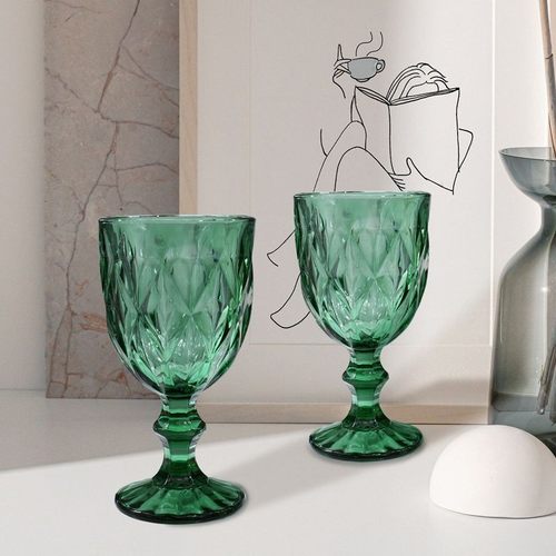 【七块九两只】复古加厚香槟杯玻璃高脚杯高颜值葡萄酒杯家用玻璃