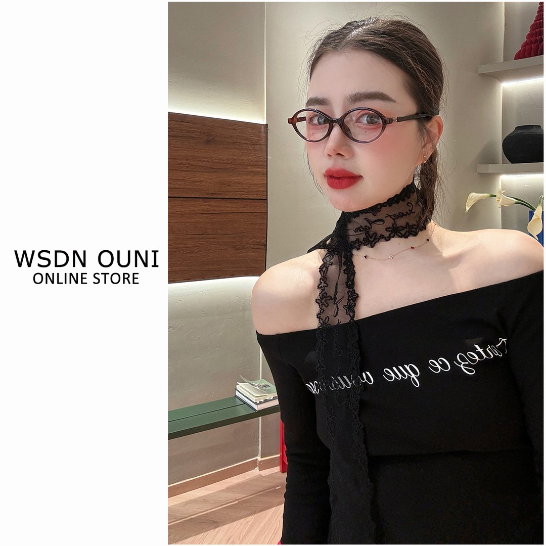 【157*7】蕾丝花边丝巾可做腰带女日系甜美可爱细长高级感百搭围