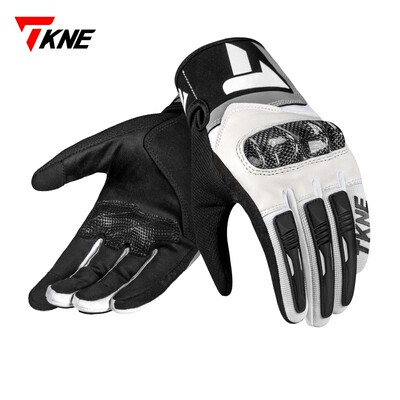 TKNE手套KP9摩托车夏季碳纤护壳防摔骑行男女透气通勤款机车装备