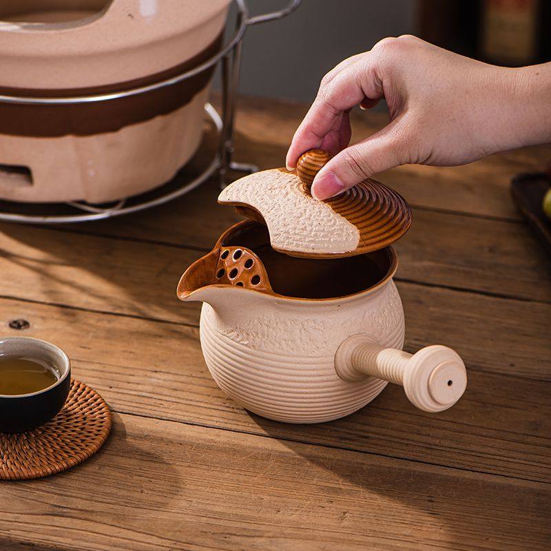 围炉煮茶壶带盖可明火炭烤奶罐罐壶户外茶具网红养生耐高温侧把壶,餐饮具,茶壶,淘宝优惠券,粉丝福利购,淘宝优惠卷