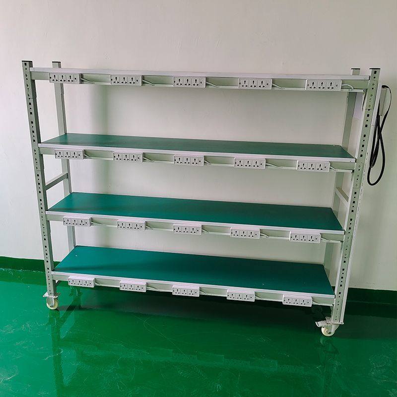 防静电老化多功能测试架带轮USBusb显示器老化架多层可移动桌面