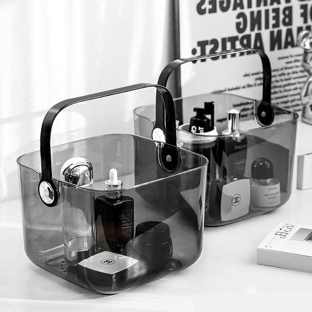 透明洗澡篮家用护肤品收纳筐学生宿舍浴室洗漱用品手提沥水收纳篮,收纳整理,其他收纳篮,淘宝优惠券,粉丝福利购,淘宝优惠卷