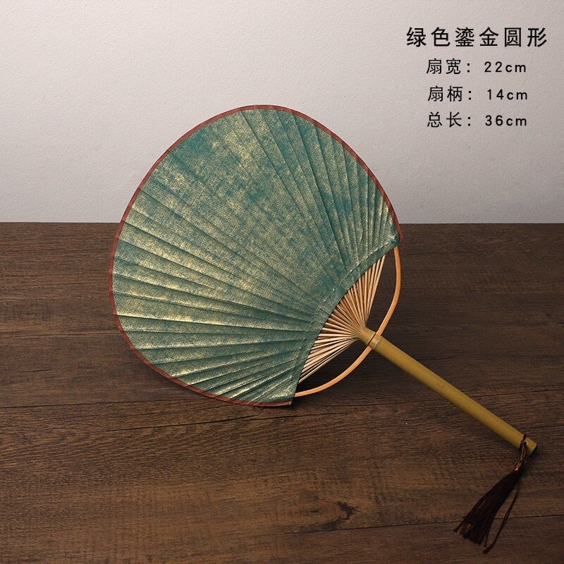 漂漆团扇古风蒲扇汉服扇子纯白diy空白团扇定制和风圆形手绘扇子