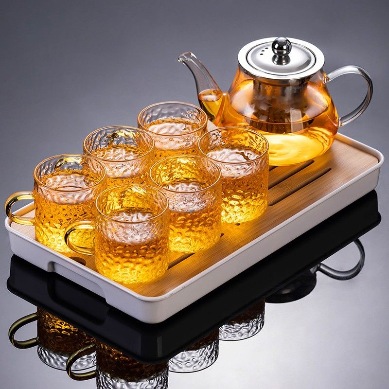 茶具套装家用玻璃泡茶壶茶杯茶盘组合整套简约办公室功夫泡茶神器,餐饮具,功夫茶具,淘宝优惠券,粉丝福利购,淘宝优惠卷