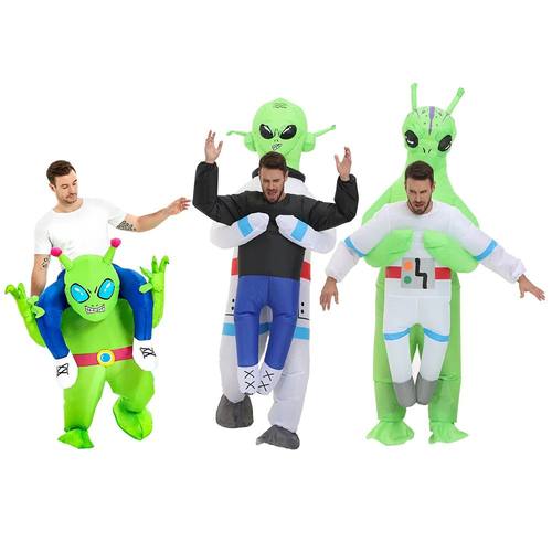 Adult Kids ET Alien Inflatable Costume Funny Fancy Astronaut