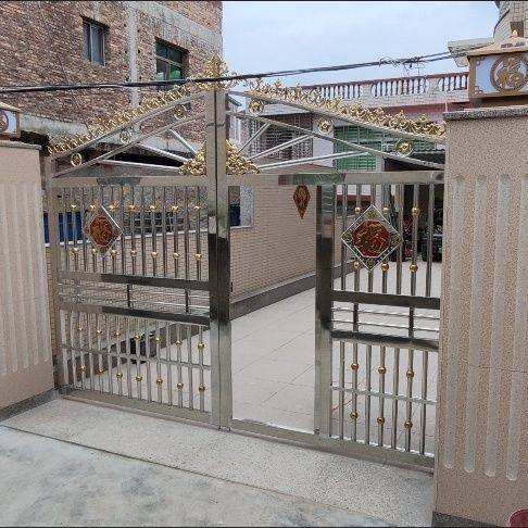 不锈钢院门对开大门围墙大门院子门家用庭院门双开大门农村户外门