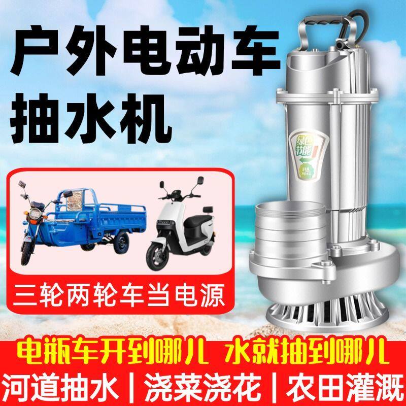 电瓶车无刷直流潜水泵三轮车48V60V72V国标抽水机纯铜线圈直流泵