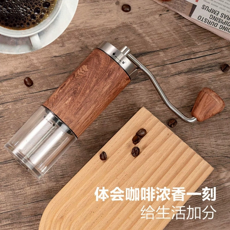 手动咖啡豆研磨器家用手摇磨豆机便携研磨机升级款粗细可调配挂耳