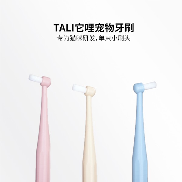 TALI/它哩宠物专用牙刷正畸尖头平头猫狗牙结石清洁口腔刷牙软硬