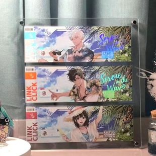 镭射票专用透明亚克力三层带凹槽防尘相框ins古美展示收纳可定制