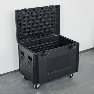 PE塑料大型航空周转线材箱备品箱摆摊室外防水带轮家用收纳工具箱