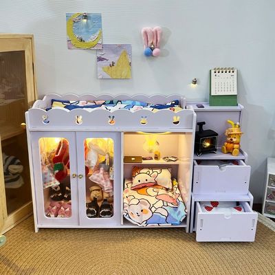 棉花娃娃的家具用品20cm屋双层公仔衣架20