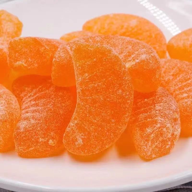 老式桔子糖怀旧橘子软糖散装糖果小时候的童年喜糖年货