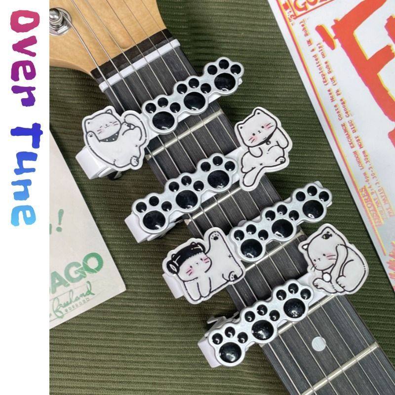 电吉他配饰可爱小猫咪变调夹乐器装饰电贝斯尤克里里塑料
