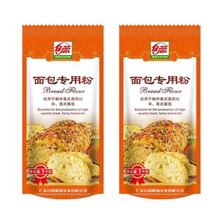 白燕牌高筋面粉1000g*4包拉丝面包粉烘焙家用小麦粉面包吐司专用
