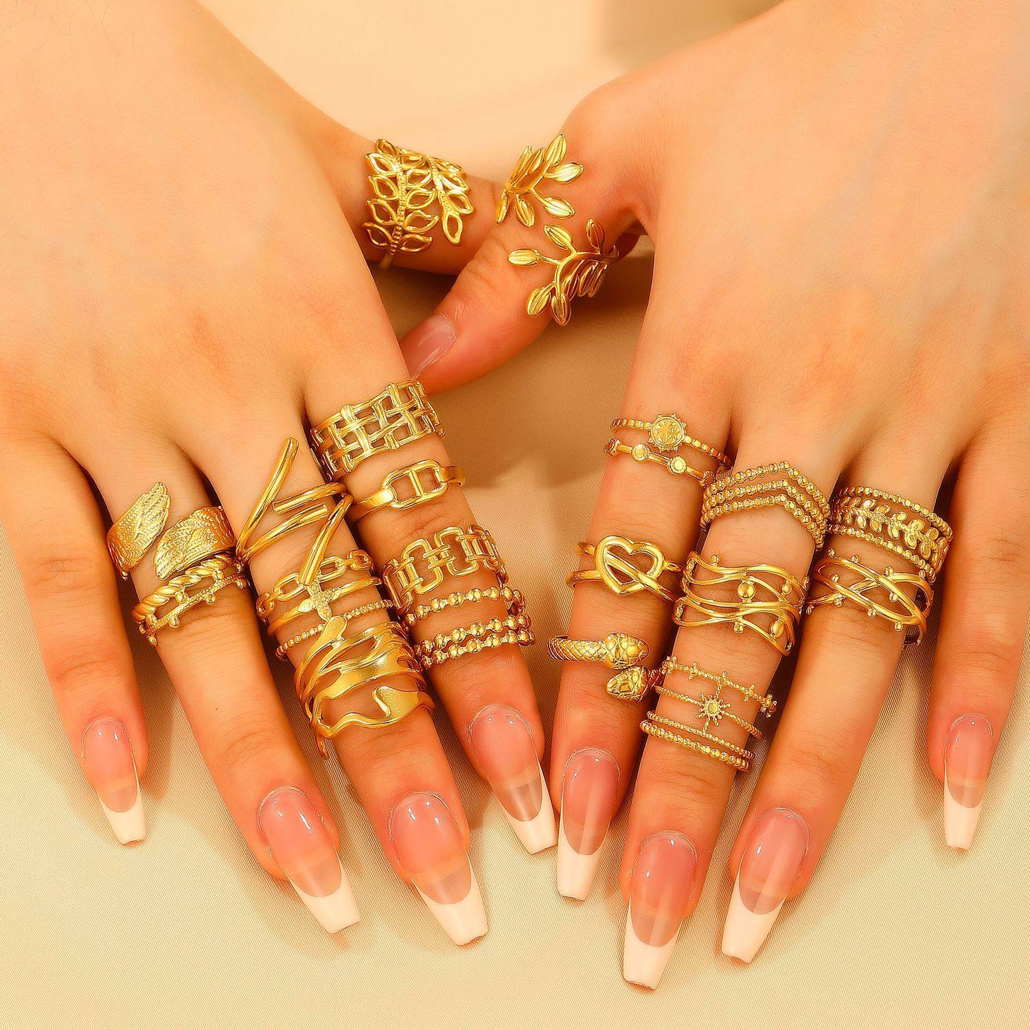 Amazon fashion titanium steel high sense ring