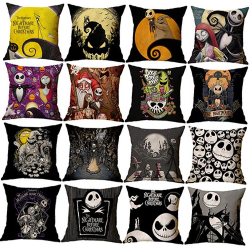 Halloween Pillow Linen New Skull Horror Pillow Halloween