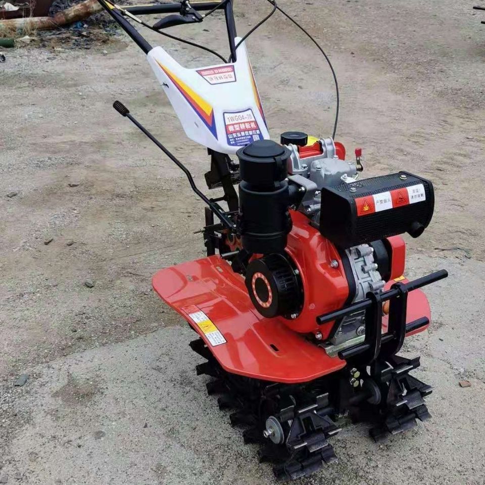 趟地机双链轨微耕机两条履带式犁地翻土开沟施肥柴油机汽油机