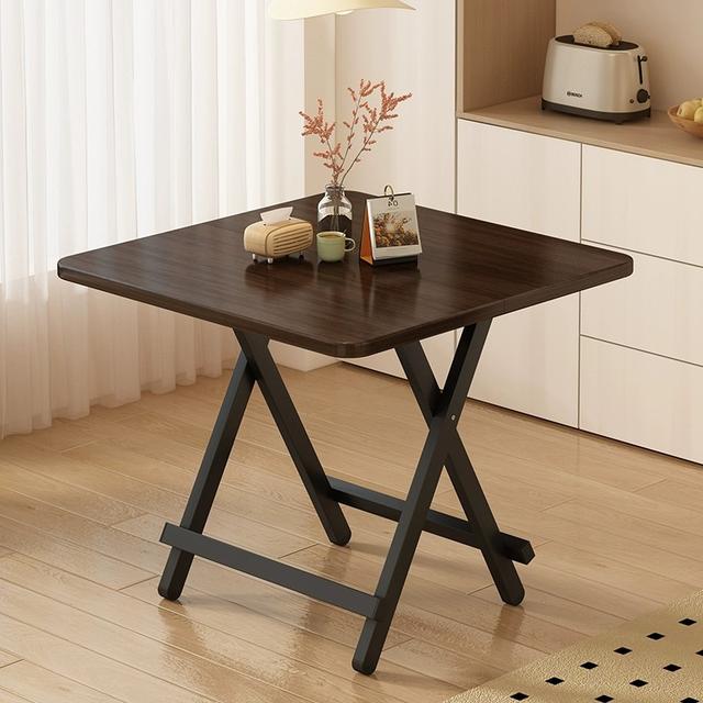 折叠餐桌家用小户型桌子简易出租屋吃饭桌正方形手多功能提便携式