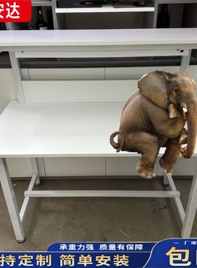 单边防静电带灯白色工作台手机电脑维修台实验室操作台办公学习桌