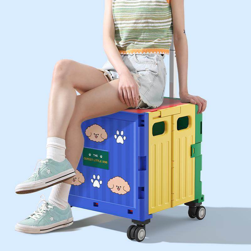 babyview便携购物车折叠大容量户外家用快递摆摊小推车露营车可坐,收纳整理,便携购物车,淘宝优惠券,粉丝福利购,淘宝优惠卷