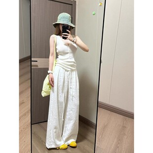 两件套女装 夏装 搭配洋气减龄一整套小个子显高穿搭气质上衣阔腿裤