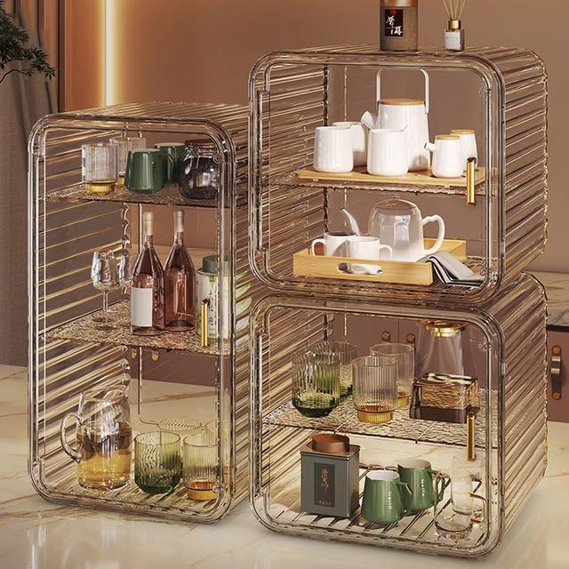 杯子置物架水杯收纳架咖啡马克杯茶具大容量储物高级轻奢神器防尘