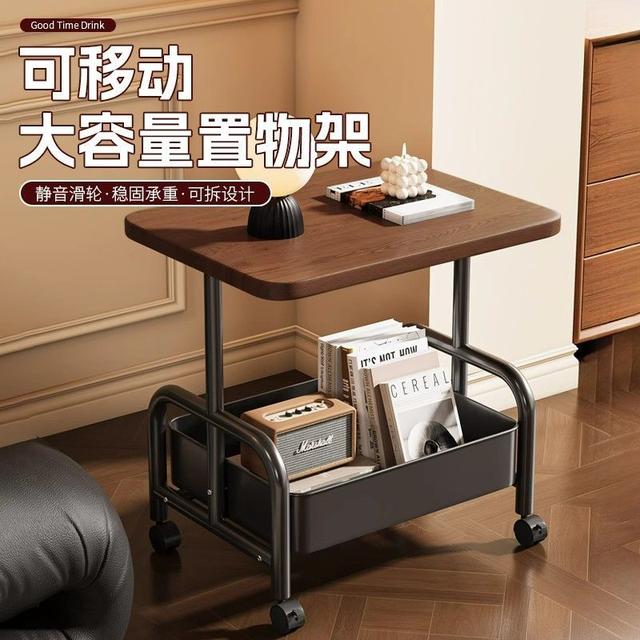 万人抢茶几客厅沙发边几小推车收纳移动带轮小桌子家用卧室床头柜