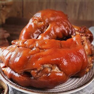 豫叶秃哥平顶山老字号王洛红烧猪蹄整只携带方便解馋追剧下酒菜