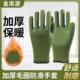 耐磨劳保手套工地带胶钢筋木工架子工防滑不臭手 保暖 10双冬季