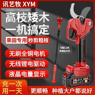 德国进口电动剪刀修枝剪果树无线锂电粗枝充电式强力园艺树枝剪子