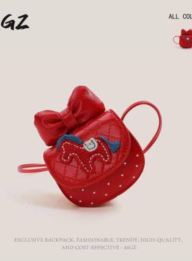 新年红包2026卡通小马宝宝零钱包可爱蝴蝶结菱格儿童女孩拜年sv12