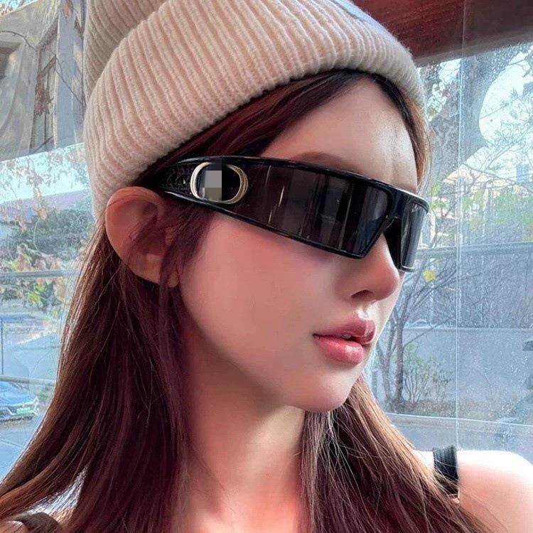 发箍款猫眼小墨镜男女潮款酷级感猫眼复古网红防紫外线太阳c57-1