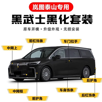 26款岚图泰山专用中网黑化套件车窗饰条改防护改装配件车身饰条