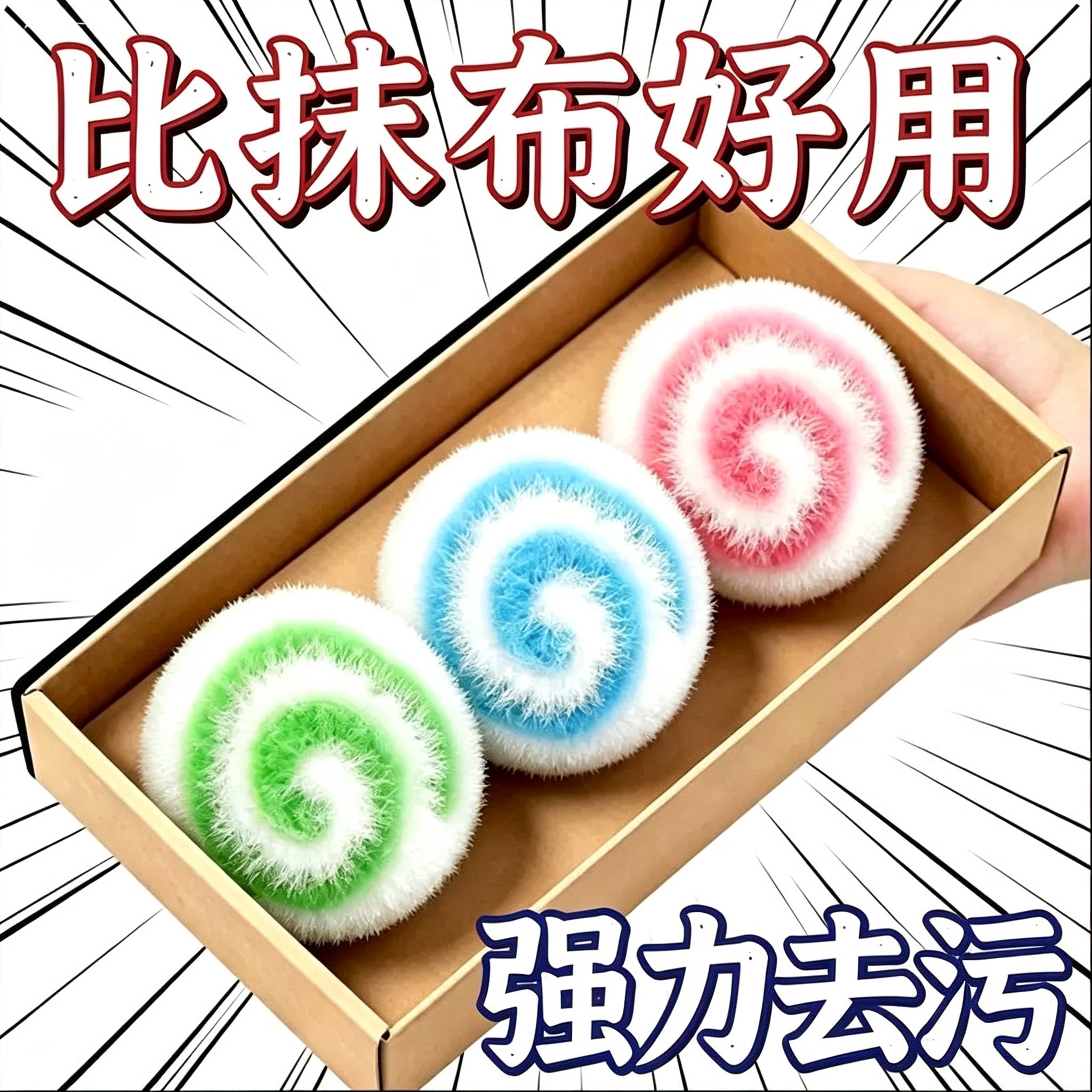 魔力清洁球卫生间台面清洁刷海绵擦洗手盆水龙头刷子多功能清洁刷