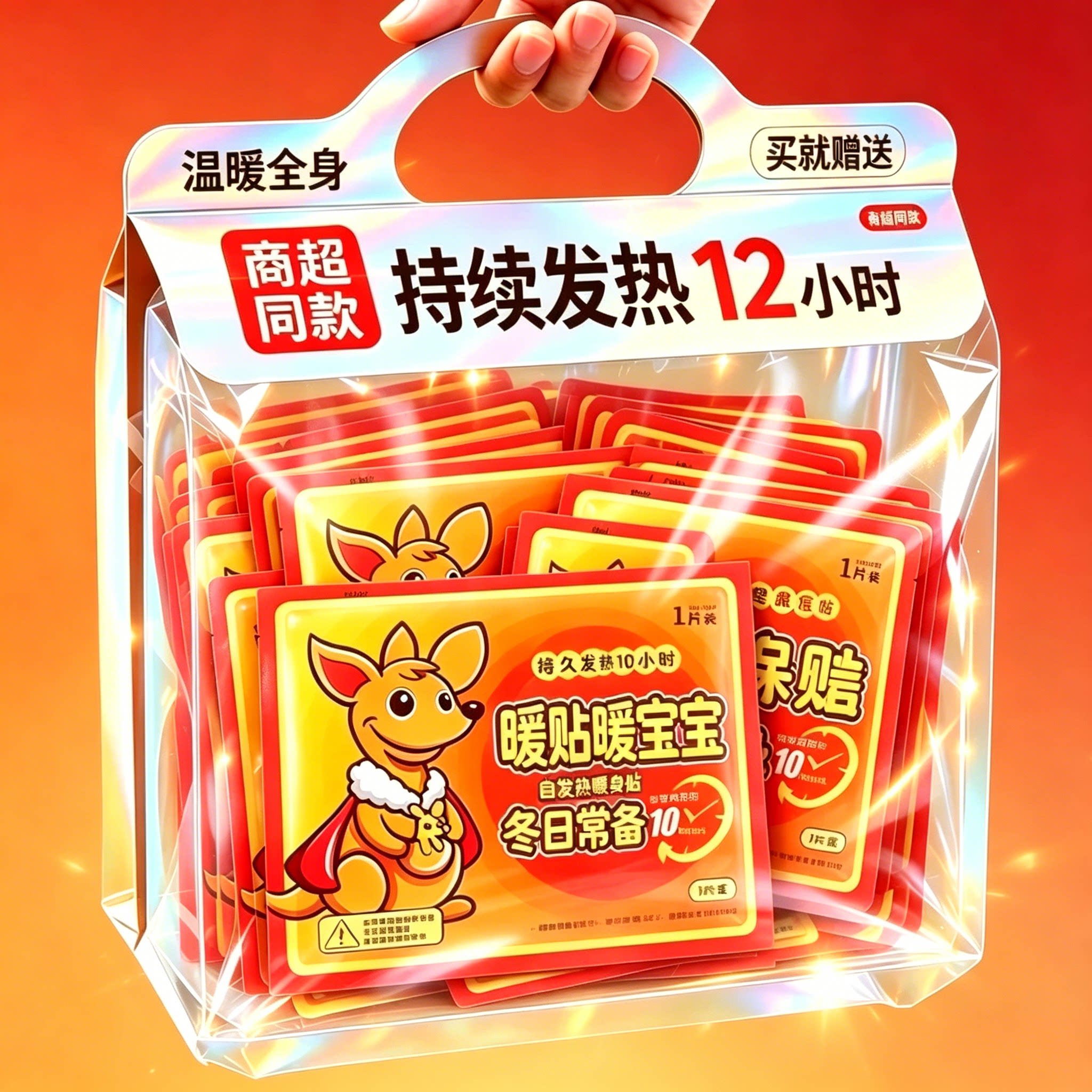 暖宝宝贴大号暖贴防寒保暖自发热贴关节热贴宫寒批发暖身贴暖贴