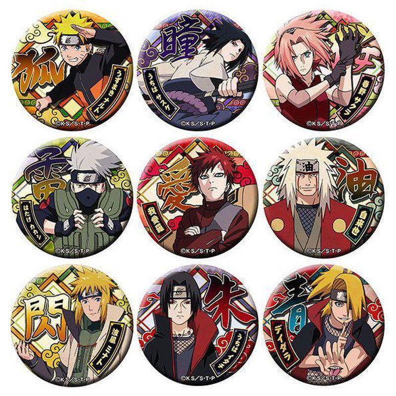 火影忍者动漫鸣人佐助水门鼬自来也迪达拉我爱罗小樱马徽章吧唧