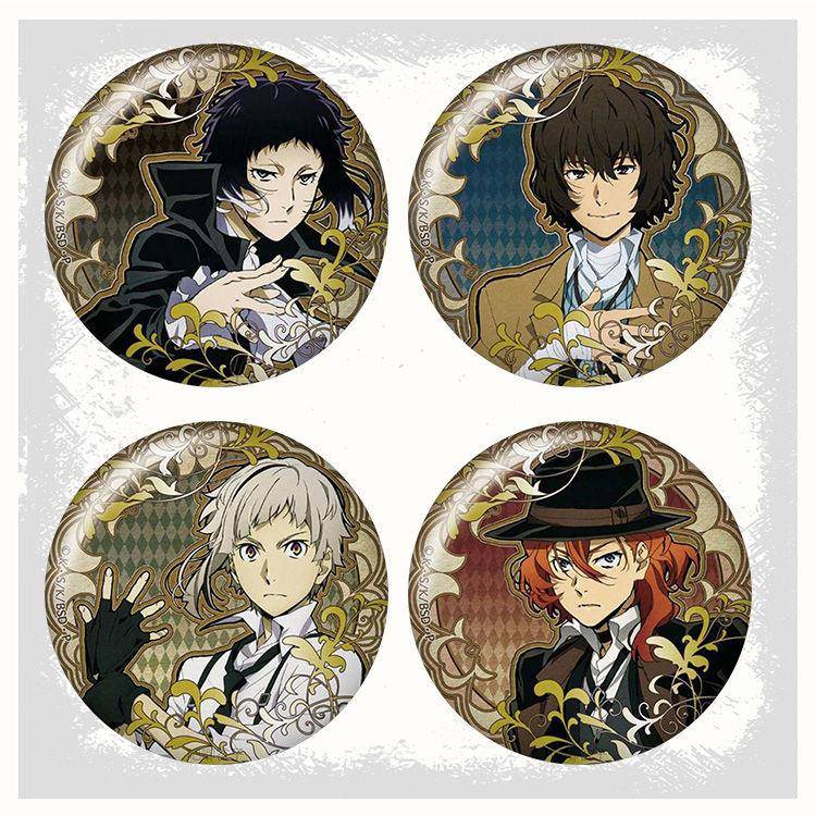 新款动漫文豪野犬二次元创意Q版同人徽章太宰治中岛敦吧唧胸章挂