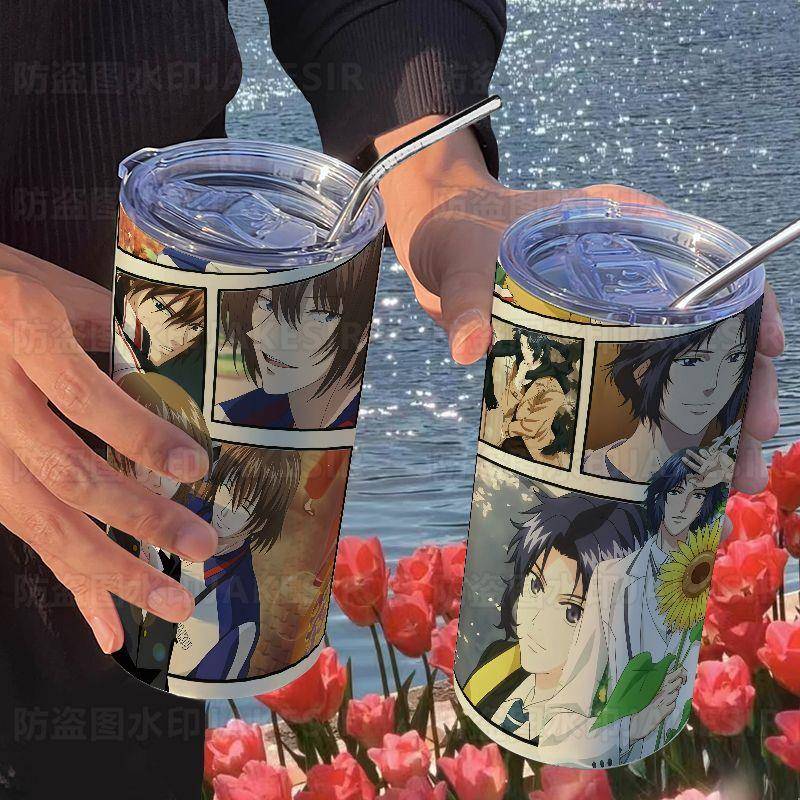 网球王子周边保温杯带吸管随手杯咖啡杯ins高颜值便携学生水杯
