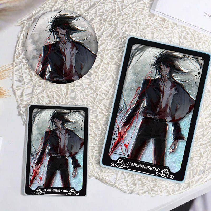 我不是戏神流沙麻将咕卡吧唧徽章二次元学生日礼物创意摆件