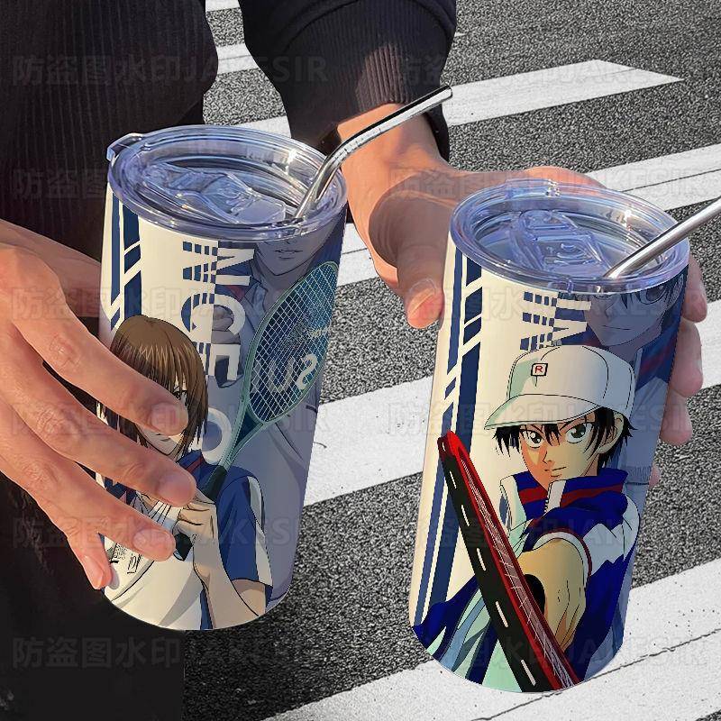 网球王子动漫周边咖啡网红高颜值不锈钢保温杯办公室吸管随行水杯