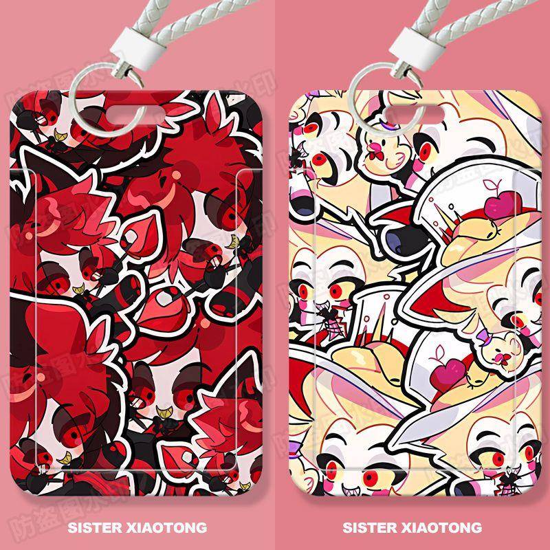 地狱客栈卡通周边学生滑盖卡套饭卡公交卡身份证件保护套门禁卡女