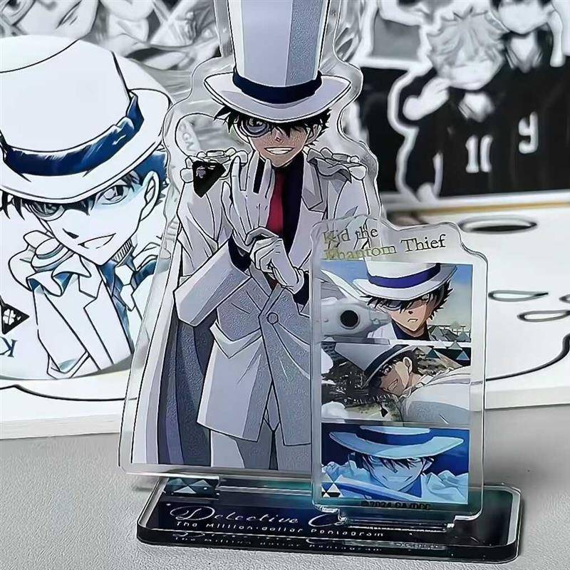 名侦探柯南周边怪盗基德工藤新一服部平次场景双插立牌桌面摆件