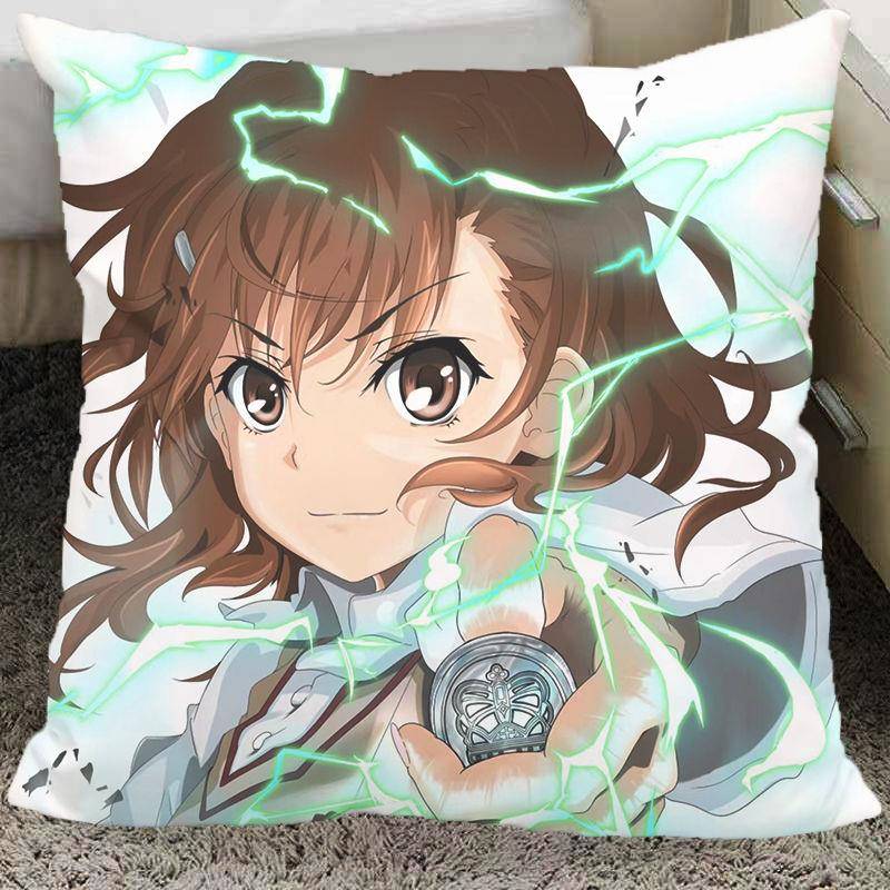 某科学的超电磁炮动漫抱枕御坂美琴炮姐靠枕动漫二次元学生日礼物