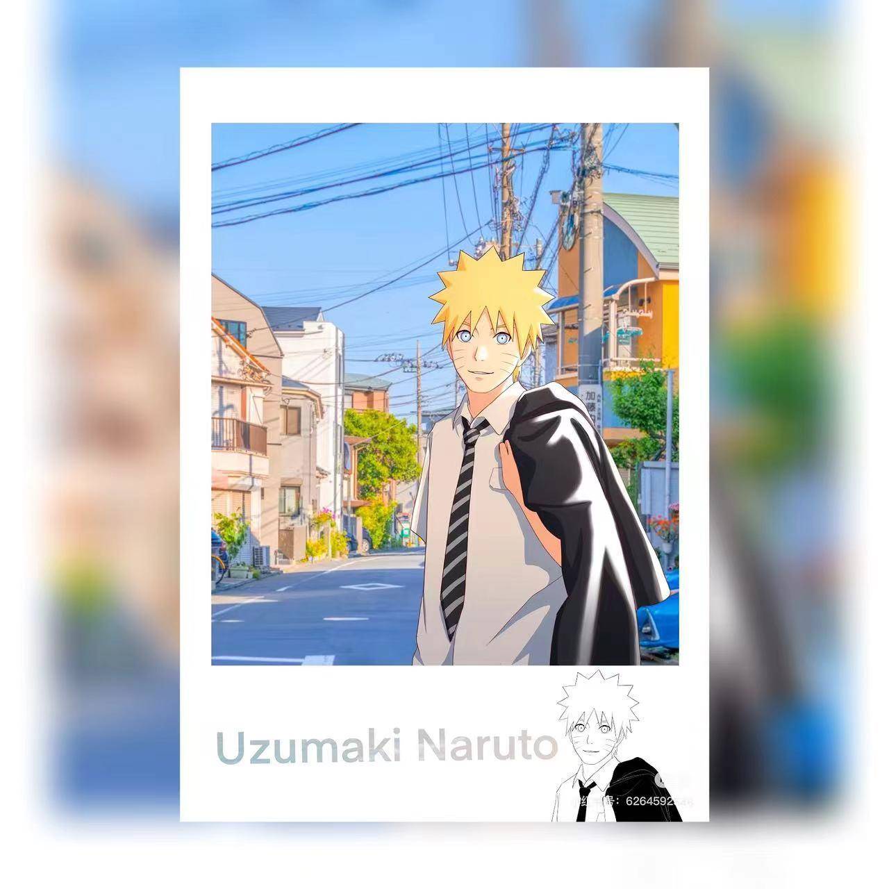 火影忍者小七班漩涡鸣人卡卡西宇智波佐助春野樱高颜值亚克力透卡