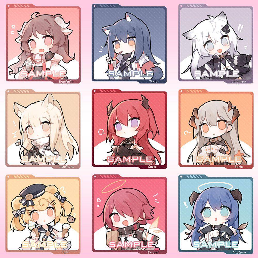 2.表情包明日方舟同人周边挂件徽章史尔特尔德克萨拉普能天使莫斯