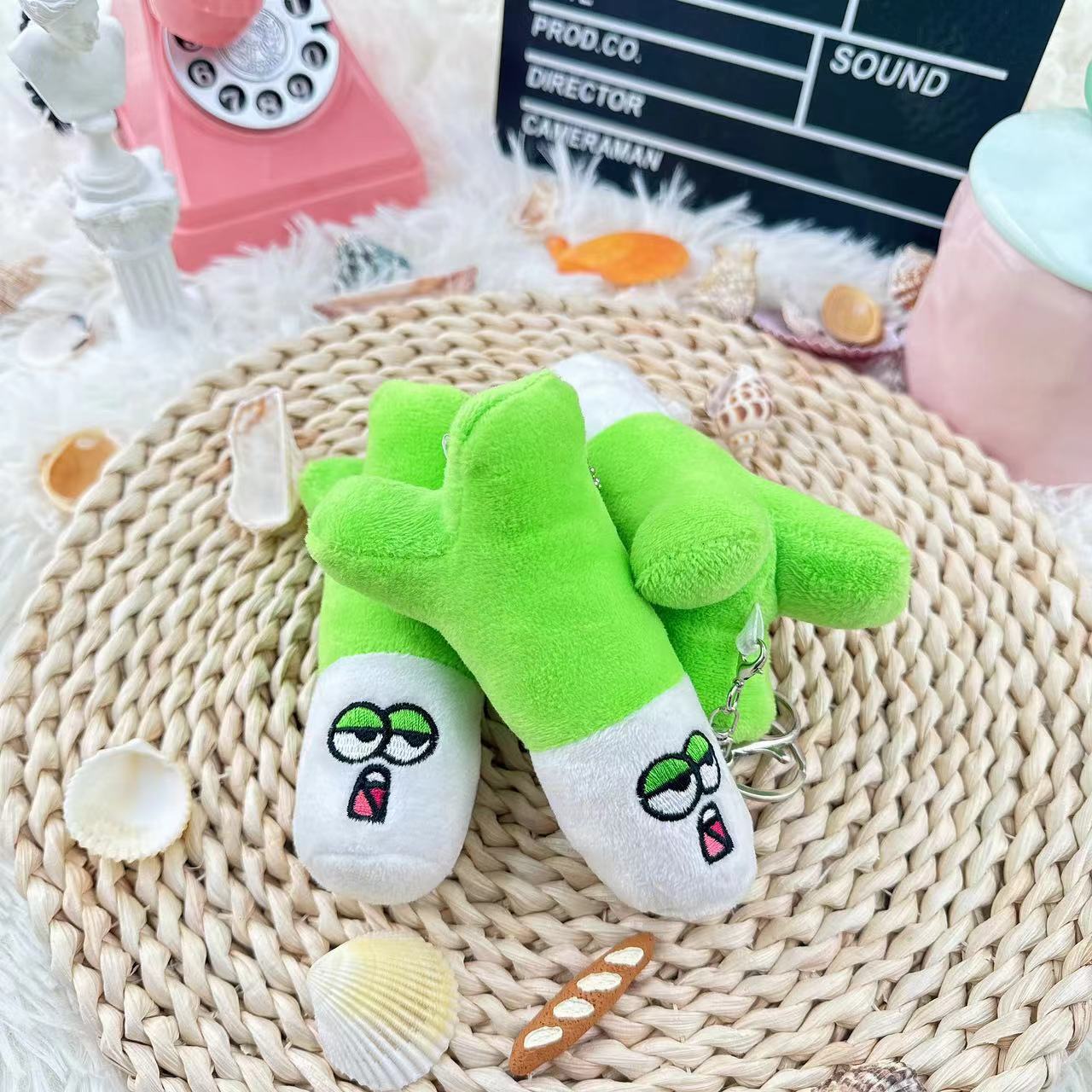 大葱毛绒挂件钥匙扣创意可爱卡通背包挂饰情侣个性钥匙链玩具
