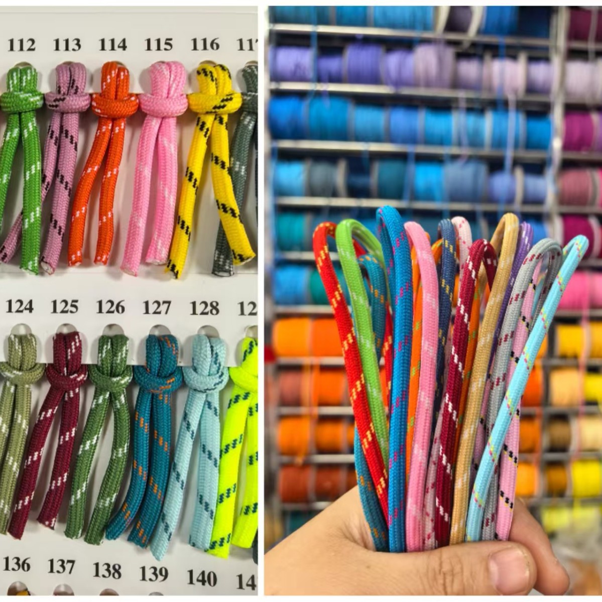 5MM间点涤纶圆绳可用于服装鞋帽手机挂绳DIY手工编织抽绳花绳子